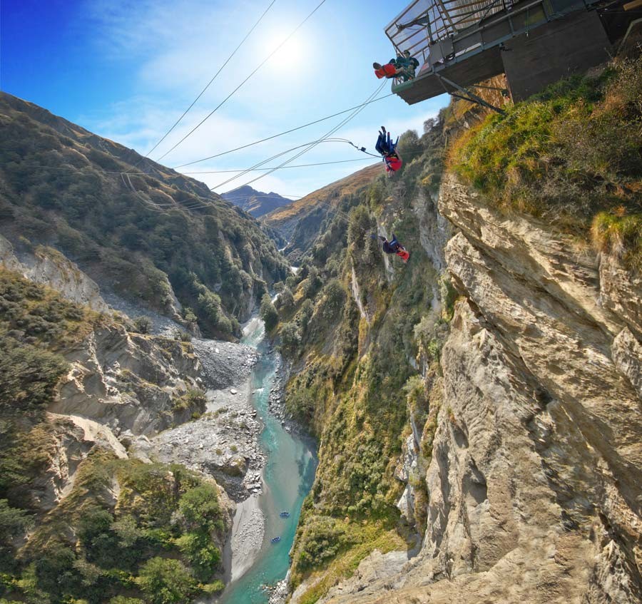 The thrill and fear of the Shotover Canyon Swing