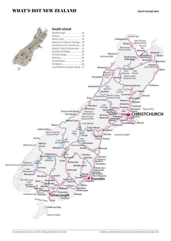 SouthIsland Map